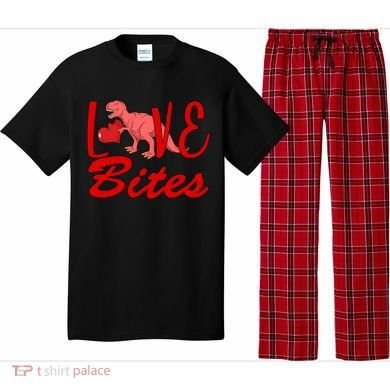 Valentines Day Love Bites Dinosaur Pajama Set