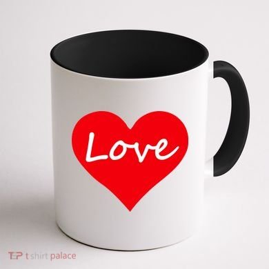 Valentine's Day Love Heart Coffee Mug back