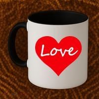 Valentine's Day Love Heart Coffee Mug thumb 2
