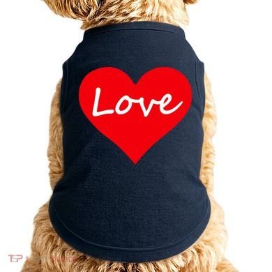 Valentine's Day Love Heart Doggie Tank