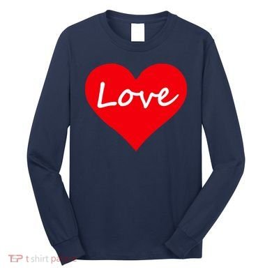 Valentine's Day Love Heart Long Sleeve Shirt