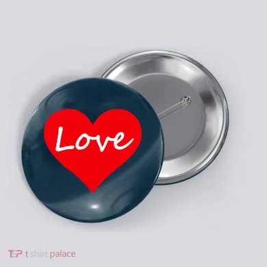 Valentine's Day Love Heart Button