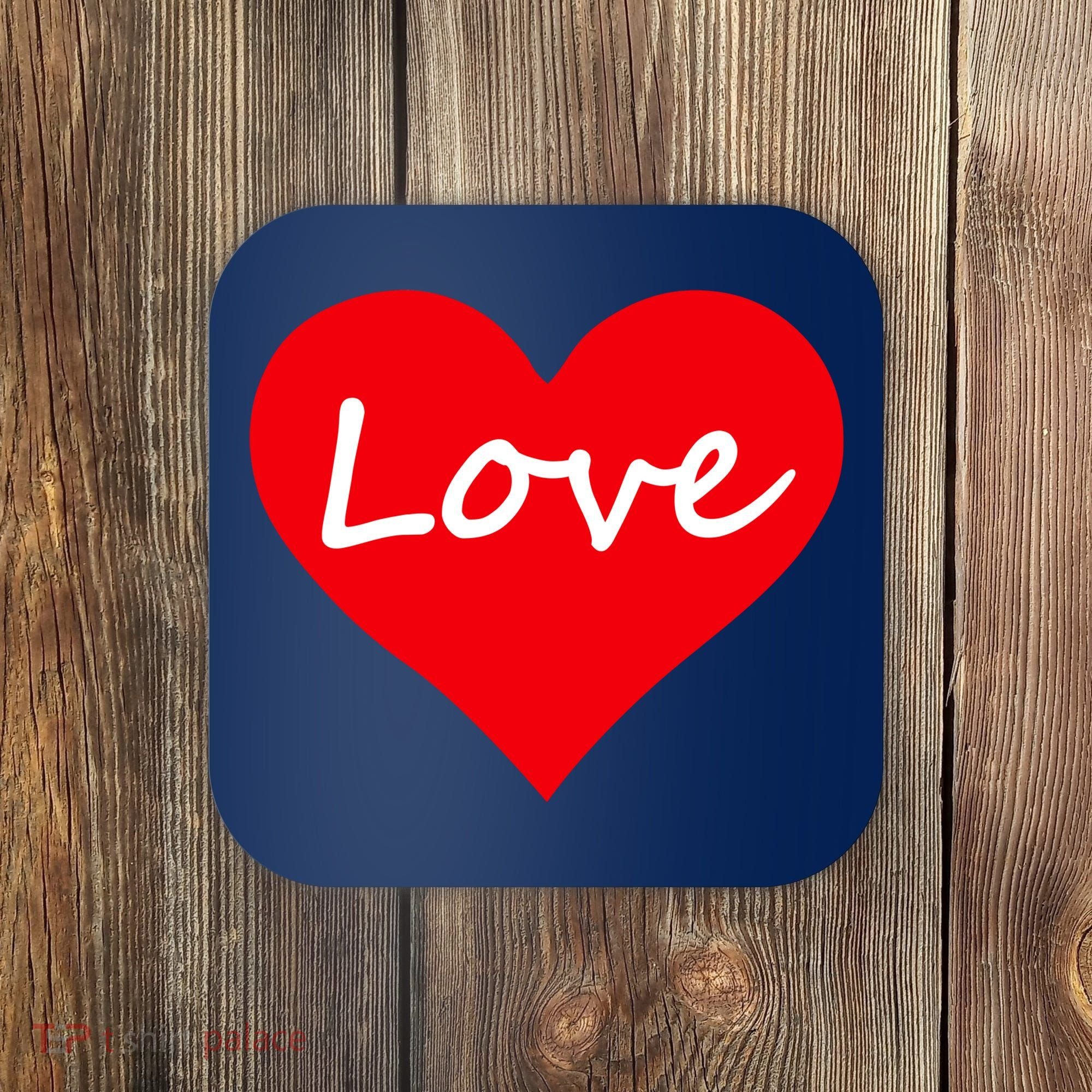 Valentine's Day Love Heart Coaster