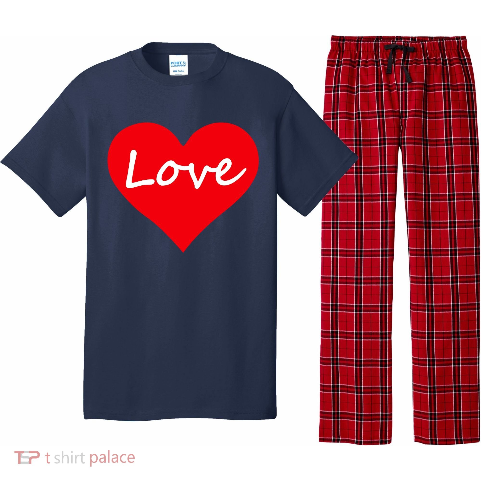 Valentine's Day Love Heart Pajama Set