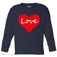 Valentine's Day Love Heart Toddler Long Sleeve Shirt thumb 0