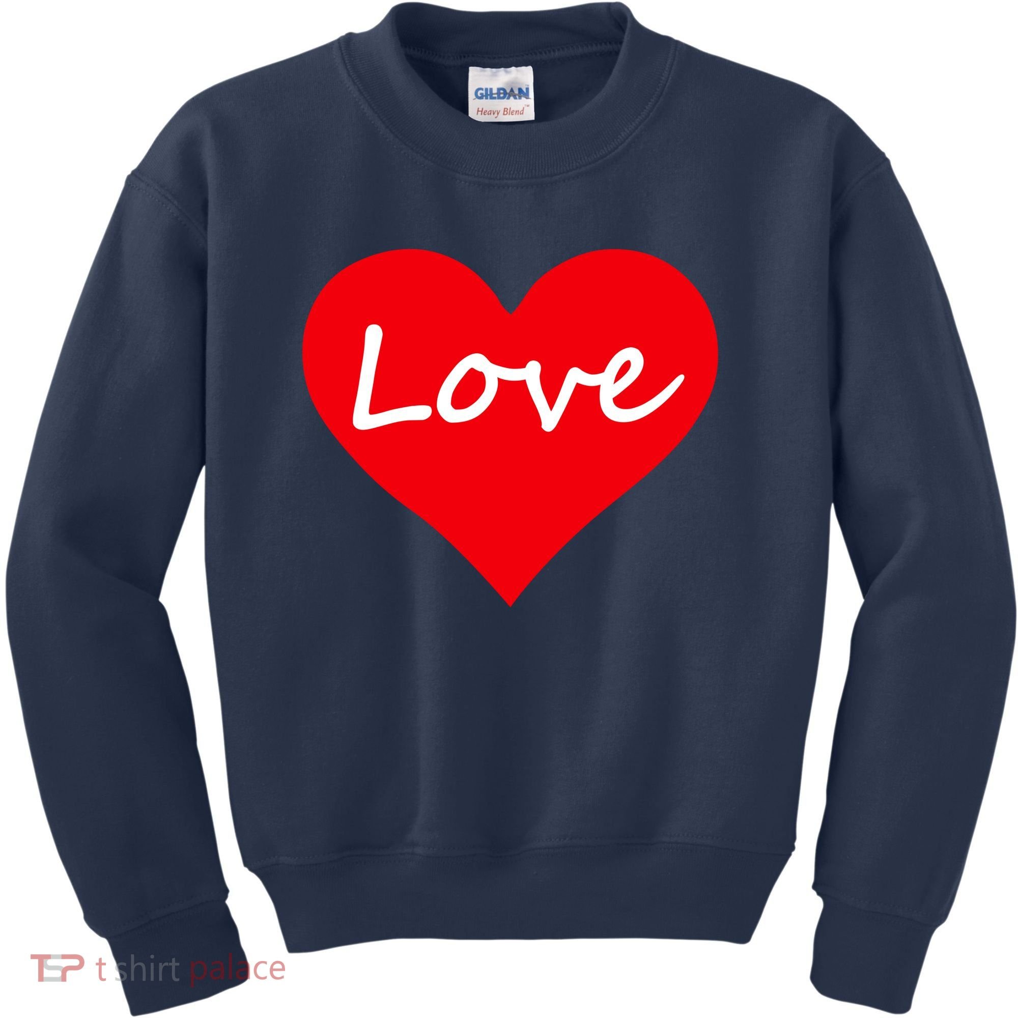 Valentine's Day Love Heart Kids Sweatshirt
