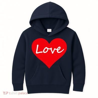 Valentine's Day Love Heart Kids Hoodie