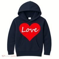 Valentine's Day Love Heart Kids Hoodie thumb 0