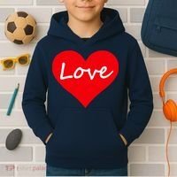 Valentine's Day Love Heart Kids Hoodie thumb 2