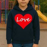 Valentine's Day Love Heart Kids Hoodie thumb 3