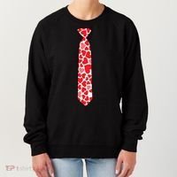 Valentine's Day Love Hearts Tie Women's Sweatshirt thumb 0