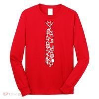 Valentine's Day Love Hearts Tie Long Sleeve Shirt thumb 0