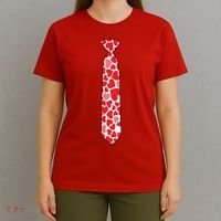 Valentine's Day Love Hearts Tie T-Shirt thumb 4
