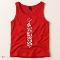 Valentine's Day Love Hearts Tie Tank Top thumb 2