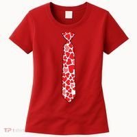 Valentine's Day Love Hearts Tie Women's T-Shirt thumb 0