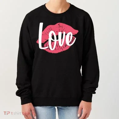 Valentines Day Love Lips Women's Sweatshirt