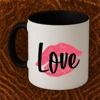 Valentines Day Love Lips Coffee Mug thumb 2