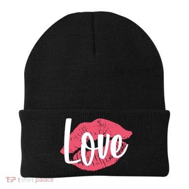Valentines Day Love Lips Beanie