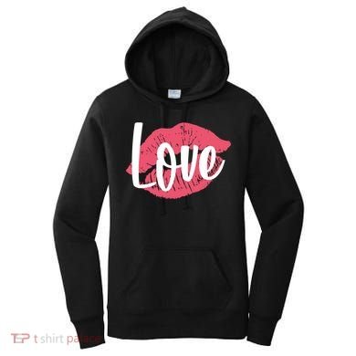 Valentines Day Love Lips Women's Hoodie