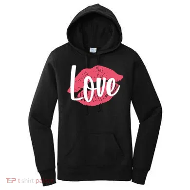 Valentines Day Love Lips Women's Hoodie