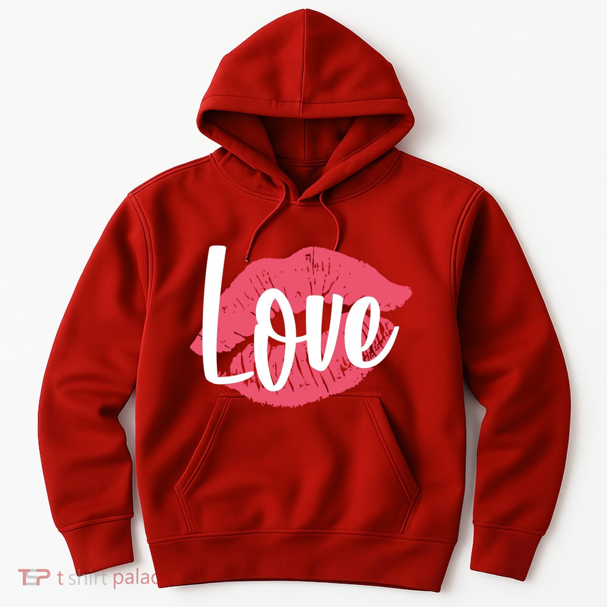 Valentines Day Love Lips Hoodie