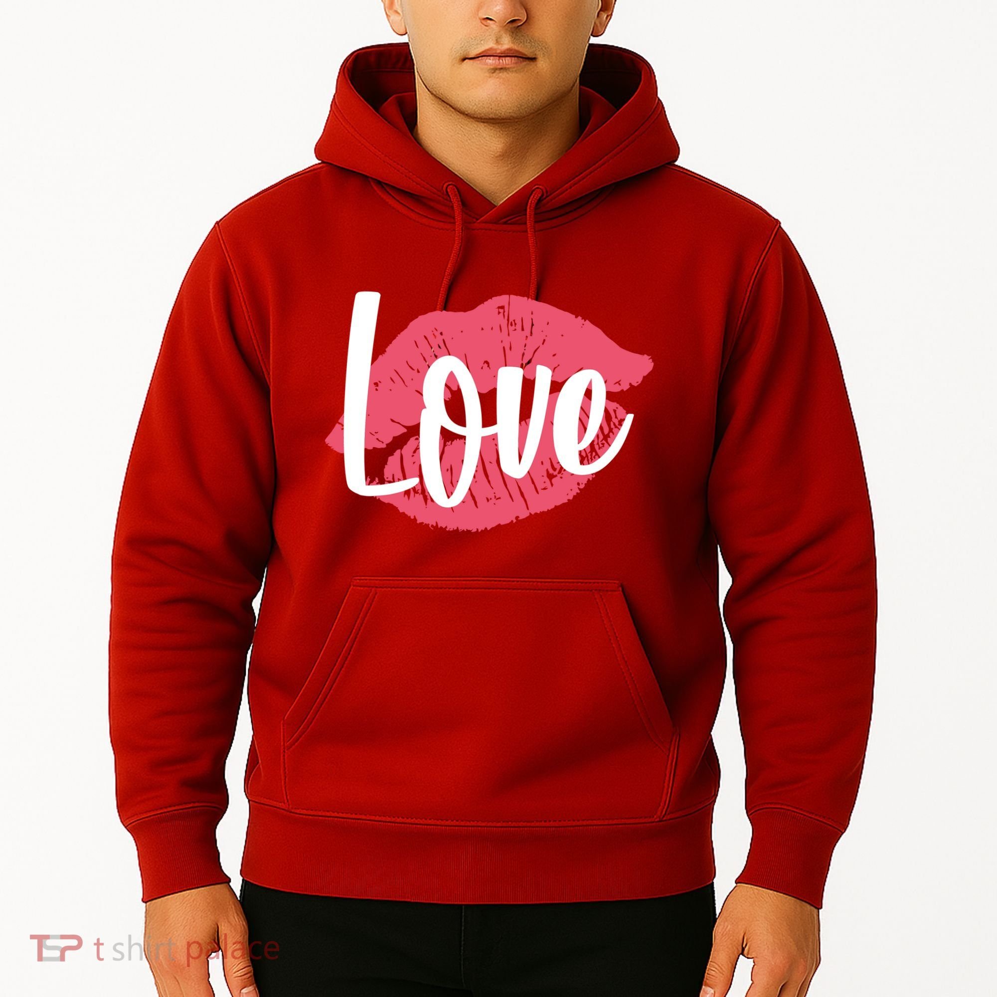 Valentines Day Love Lips Hoodie