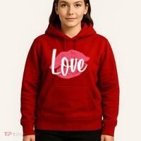 Valentines Day Love Lips Hoodie thumb 5