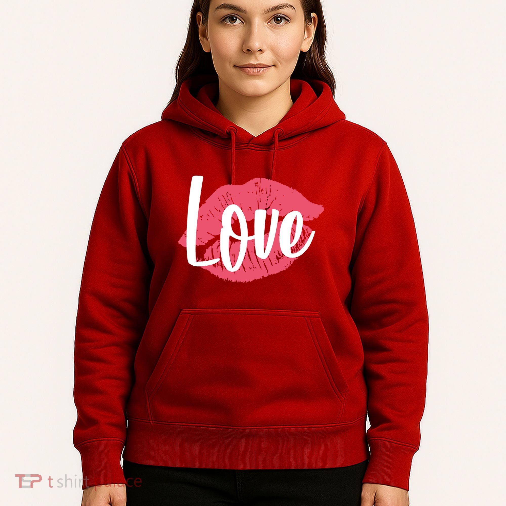Valentines Day Love Lips Hoodie