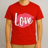 Valentines Day Love Lips T-Shirt thumb 3