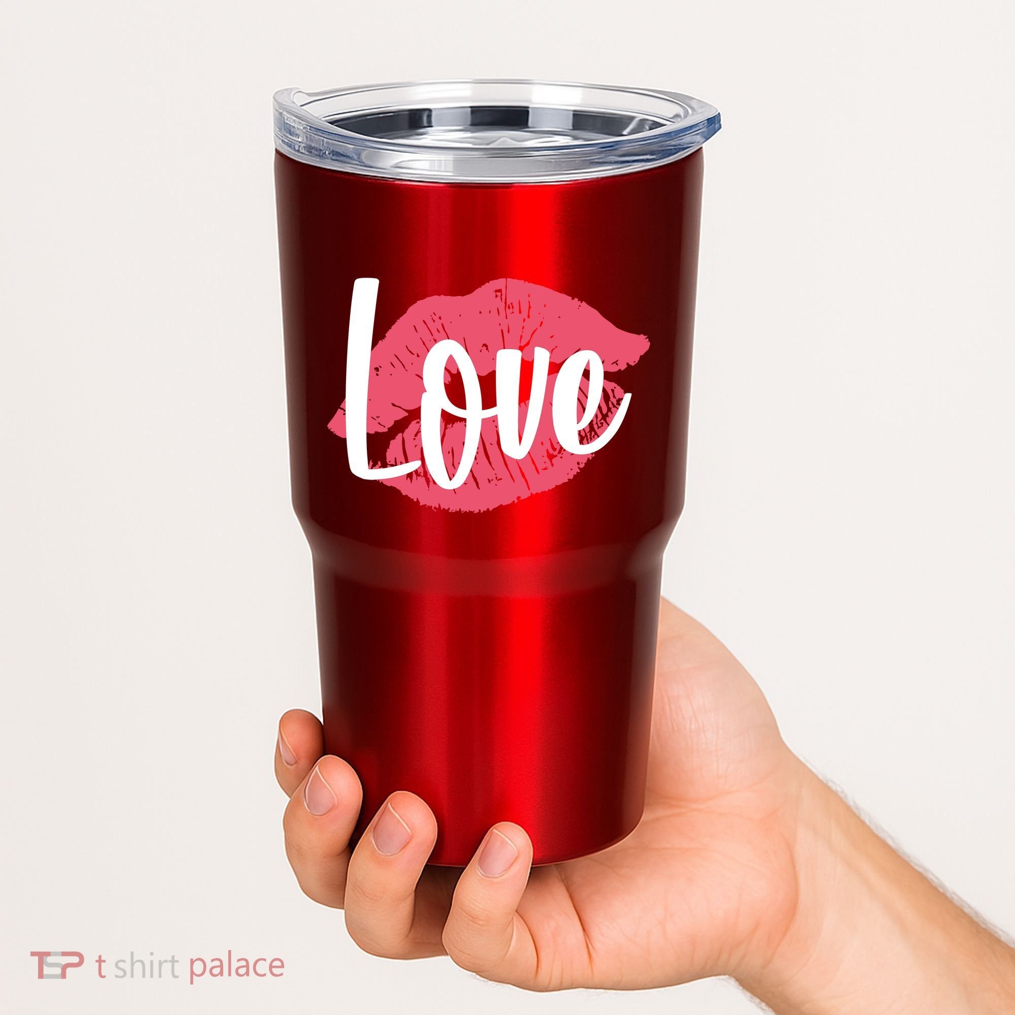 Valentines Day Love Lips Tumbler