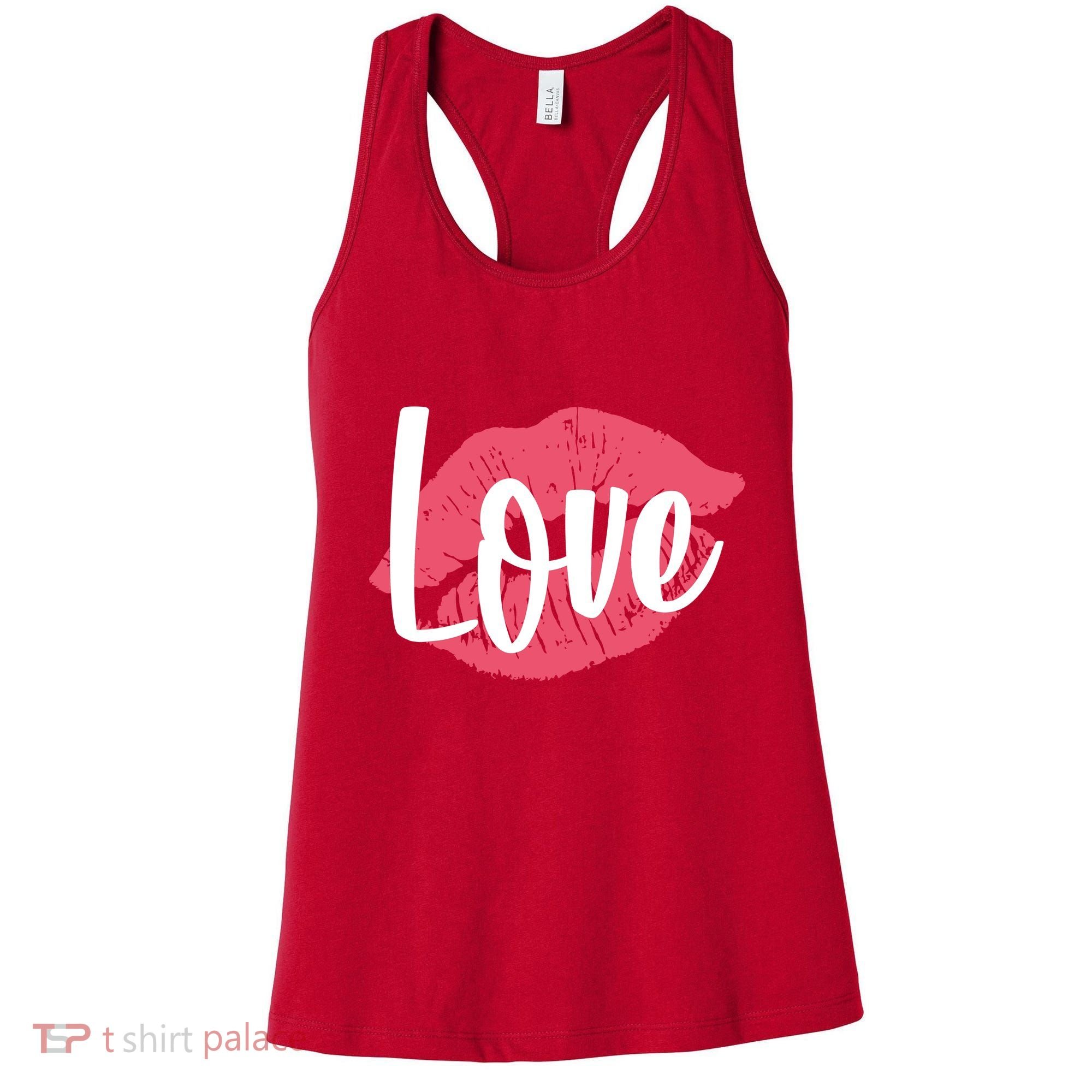 Valentines Day Love Lips Women's Tank Top