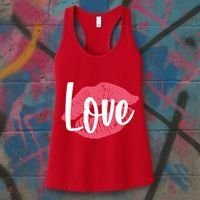 Valentines Day Love Lips Women's Tank Top thumb 3