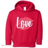 Valentines Day Love Lips Toddler Hoodie thumb 0