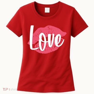 Valentines Day Love Lips Women's T-Shirt