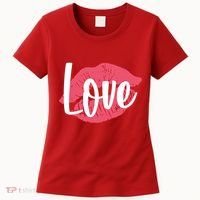 Valentines Day Love Lips Women's T-Shirt thumb 0