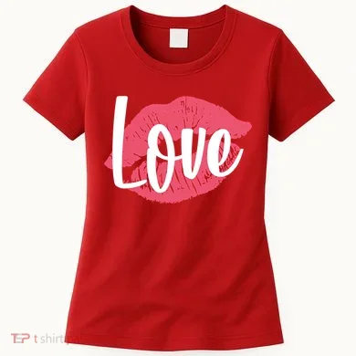 Valentines Day Love Lips Women's T-Shirt