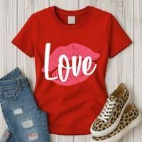 Valentines Day Love Lips Women's T-Shirt thumb 3