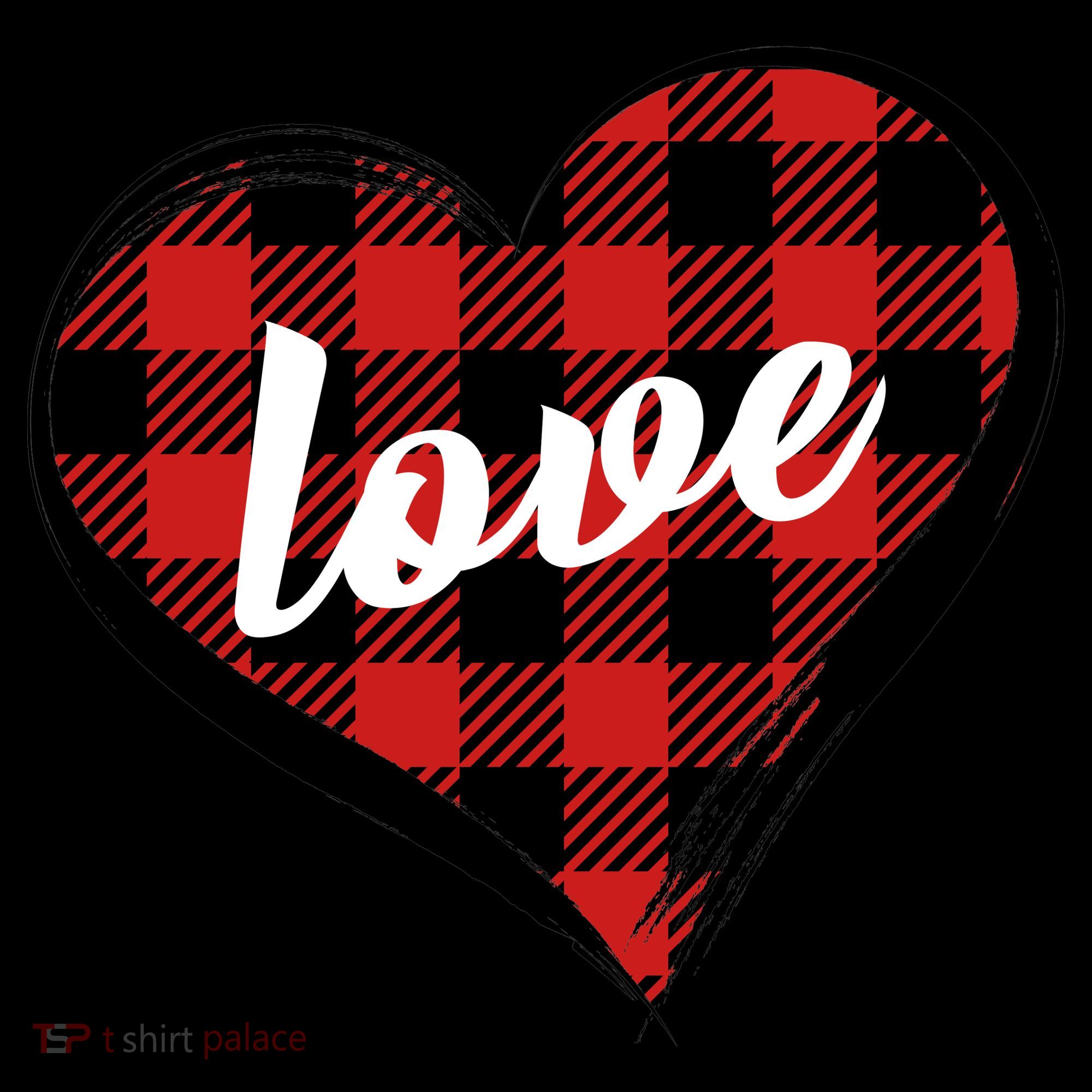 Valentines Day Love Plaid Heart Coffee Mug