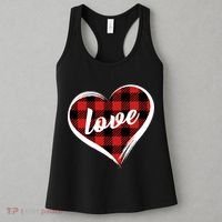Valentines Day Love Plaid Heart Women's Tank Top thumb 3