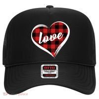 Valentines Day Love Plaid Heart Hat thumb 0
