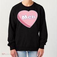 Valentine's Day Meh Conversation Heart Candy Women's Sweatshirt thumb 0