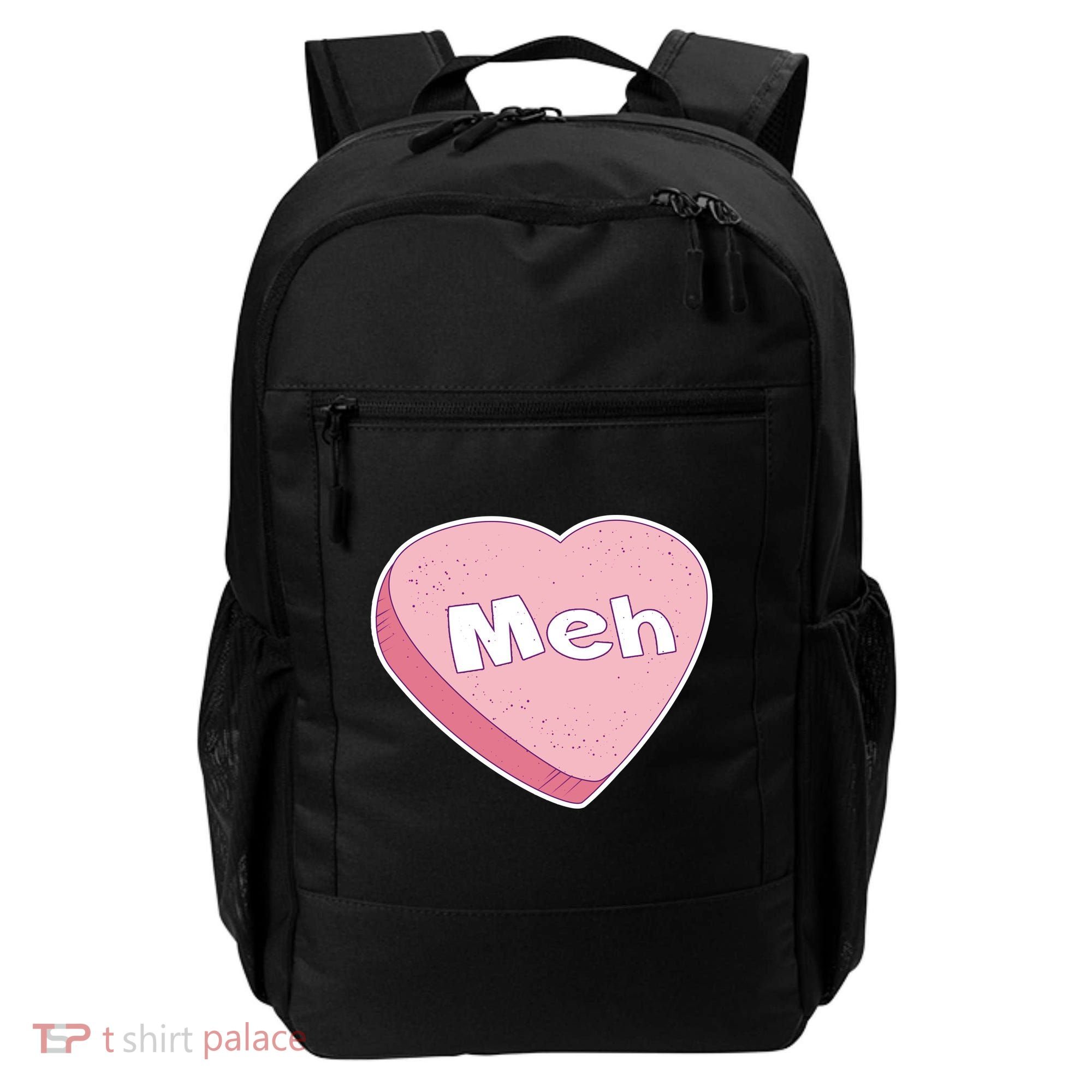 Valentine's Day Meh Conversation Heart Candy Backpack