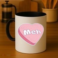 Valentine's Day Meh Conversation Heart Candy Coffee Mug thumb 4