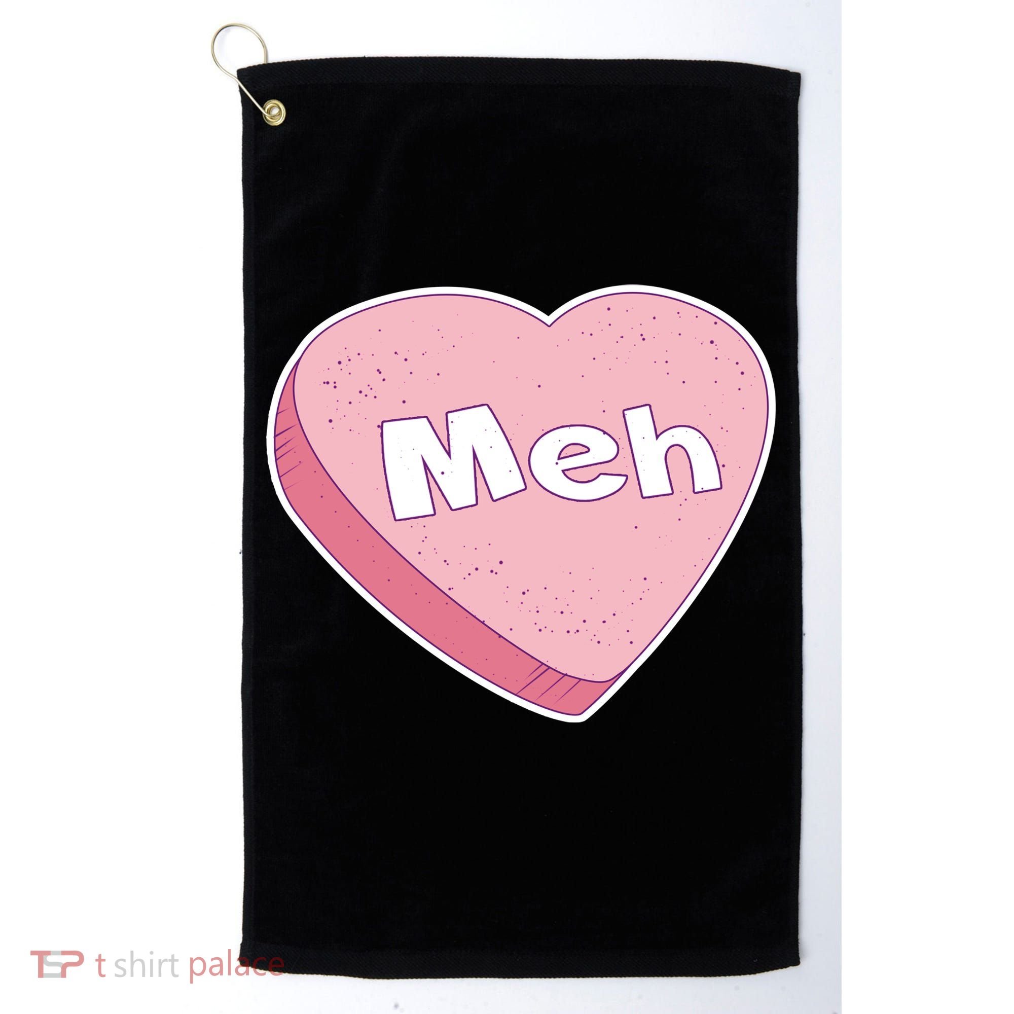 Valentine's Day Meh Conversation Heart Candy Golf Towel
