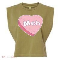 Valentine's Day Meh Conversation Heart Candy Garment-Dyed Women's Muscle Tee thumb 0