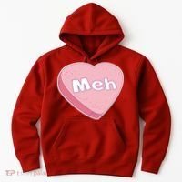 Valentine's Day Meh Conversation Heart Candy Hoodie thumb 0