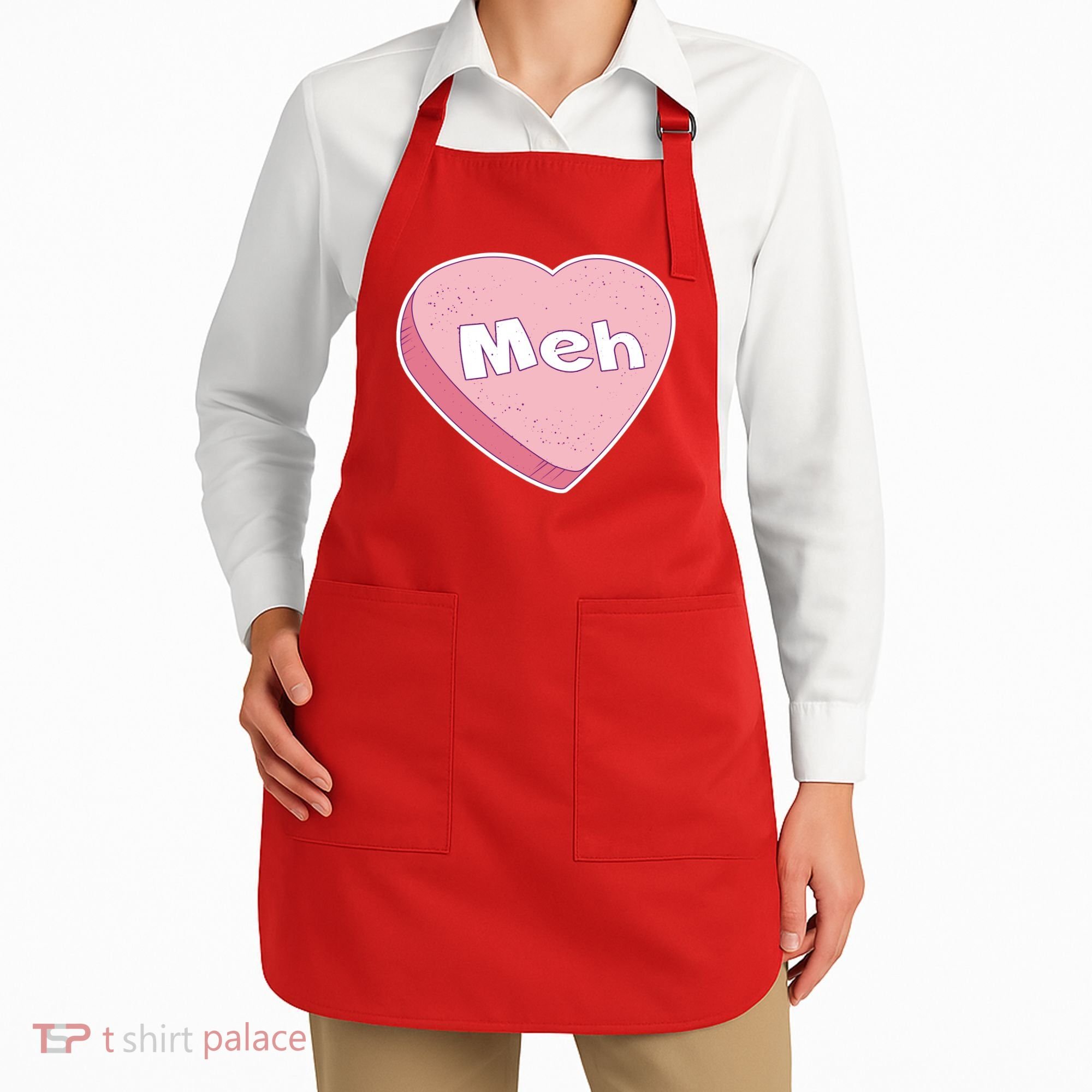 Valentine's Day Meh Conversation Heart Candy Apron