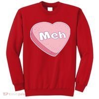 Valentine's Day Meh Conversation Heart Candy Sweatshirt thumb 0