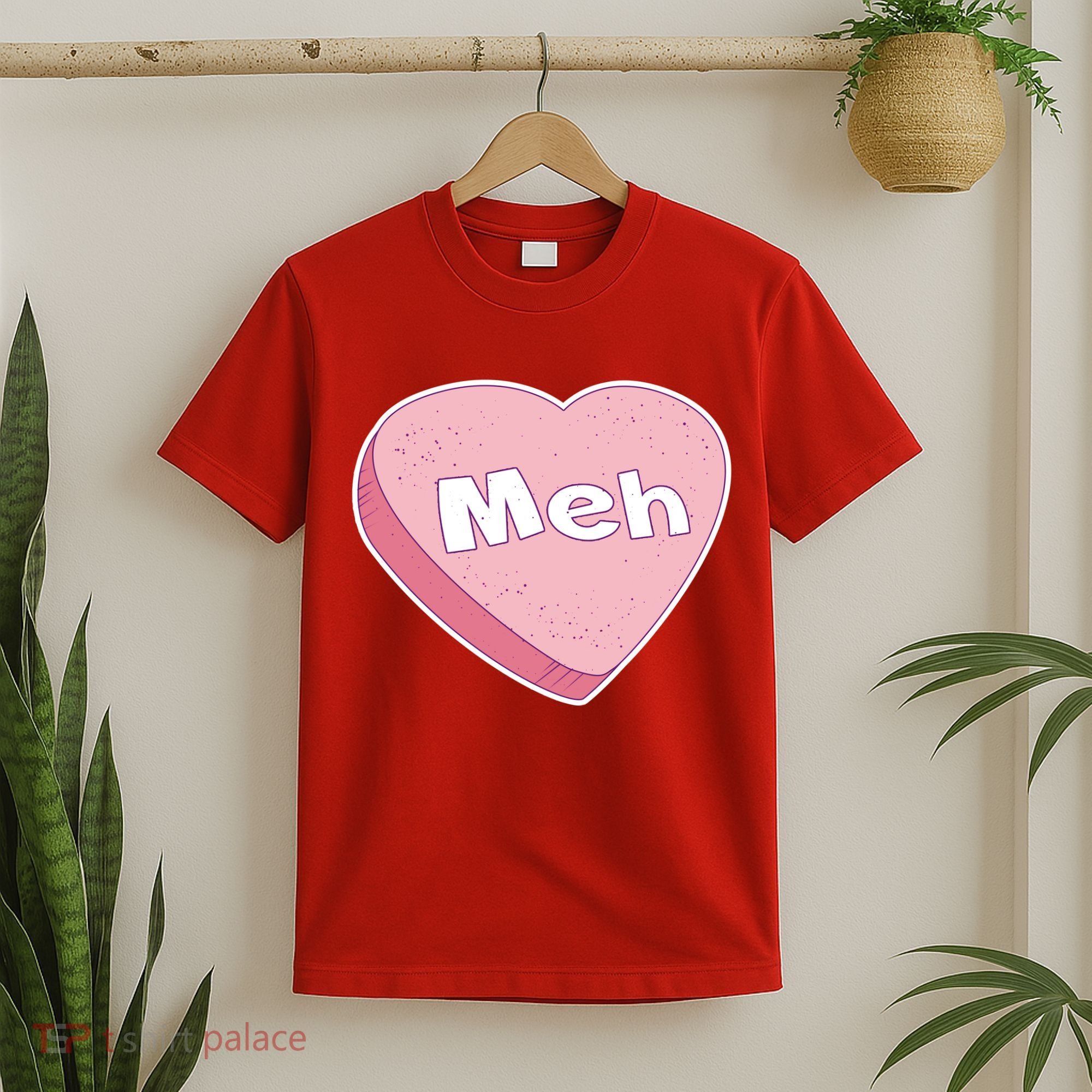 Valentine's Day Meh Conversation Heart Candy T-Shirt