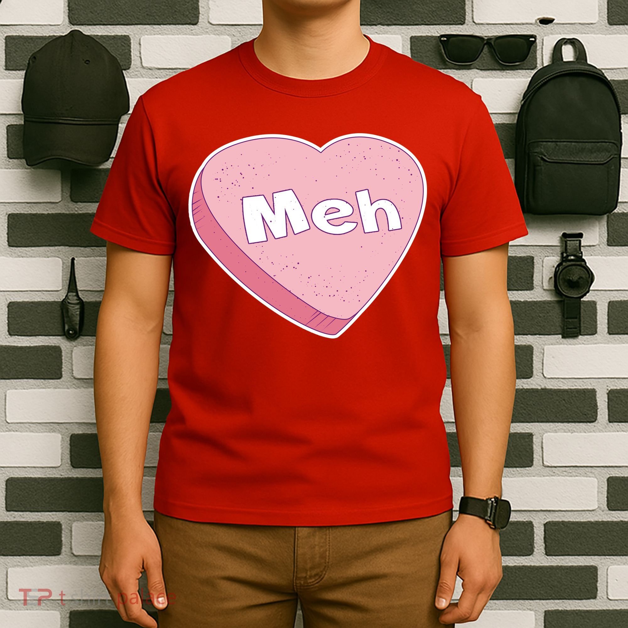 Valentine's Day Meh Conversation Heart Candy T-Shirt